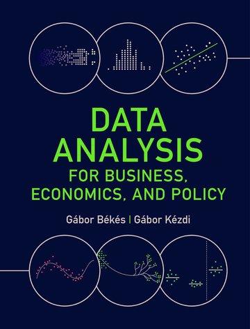 Cover of Data Analysis for Business, Economics, and Policy by Gábor Békés and Gábor Kézdi